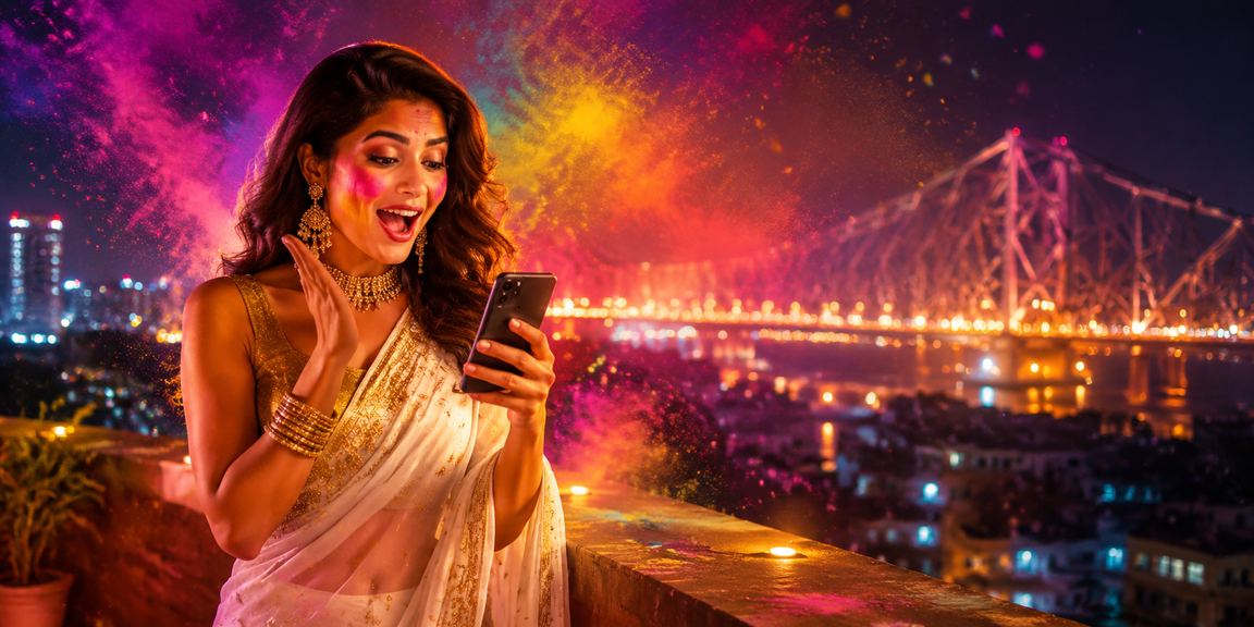 Players enjoying Teen Patti and Rummy in Kolkata cultural setting